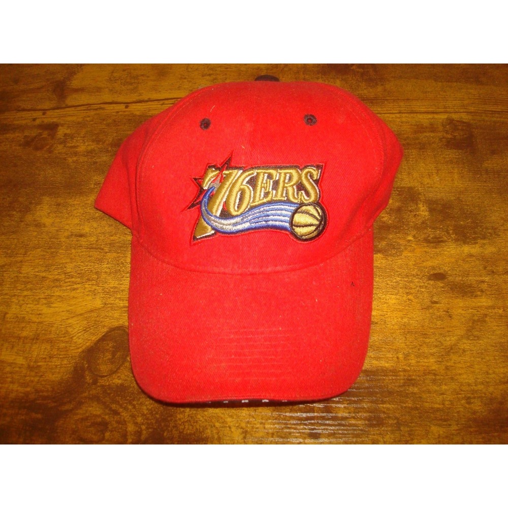 PHILADELPHIA 76ERS TWINS BEACH GOLF Y2K OOS HAT CAP VINTAGE DEADSTOCK H4